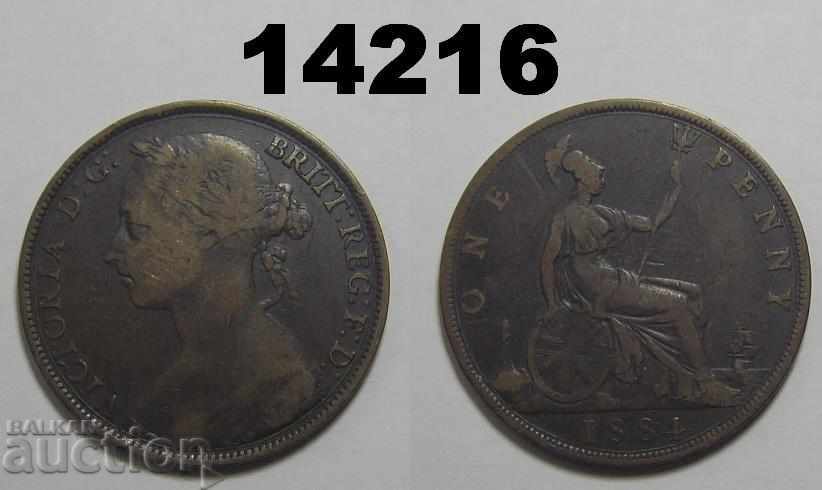 Marea Britanie 1 monedă 1884 monedă