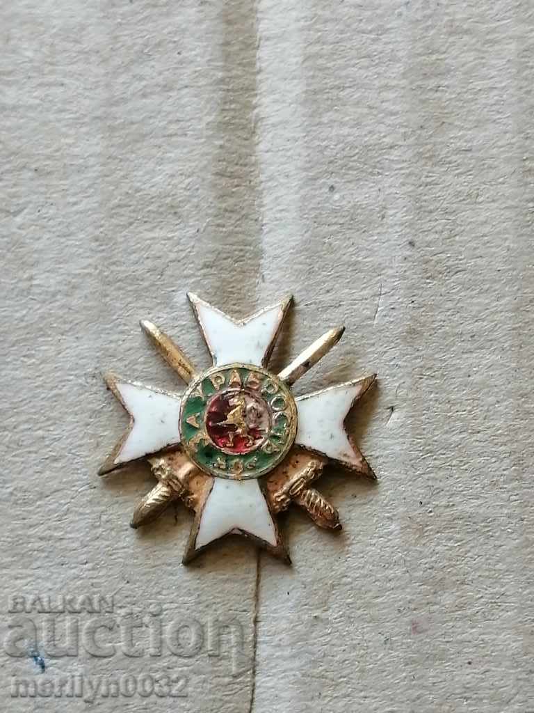 Delivery of Badge Miniature of an officer's cross for bravery order Delivery of Badge Miniature of an officer's cross for bravery order