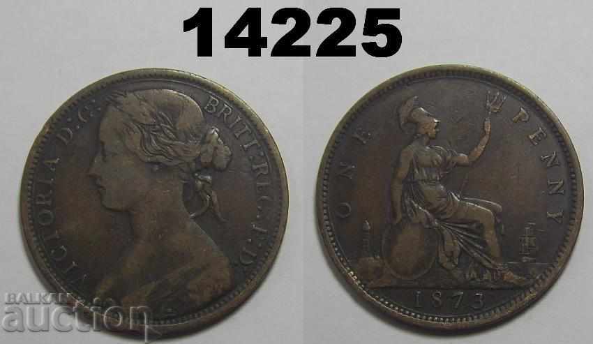 Great Britain 1 penny 1873 coin