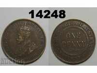 Австралия 1 пени 1913 монета