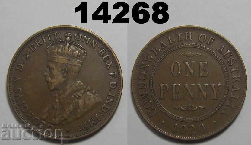 Australia 1 monedă penny 1920