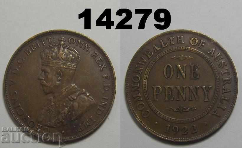 Австралия 1 пени 1922 XF Отлична монета