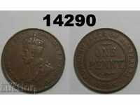 Австралия 1 пени 1928 XF монета