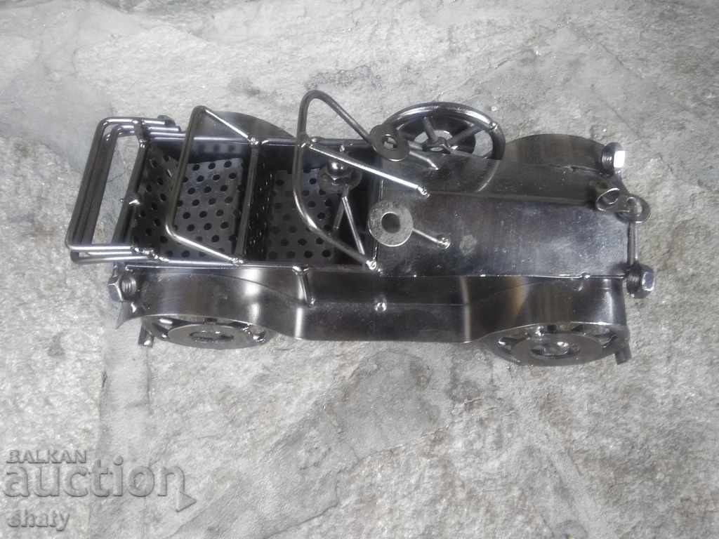 Large metal retro car. - 5