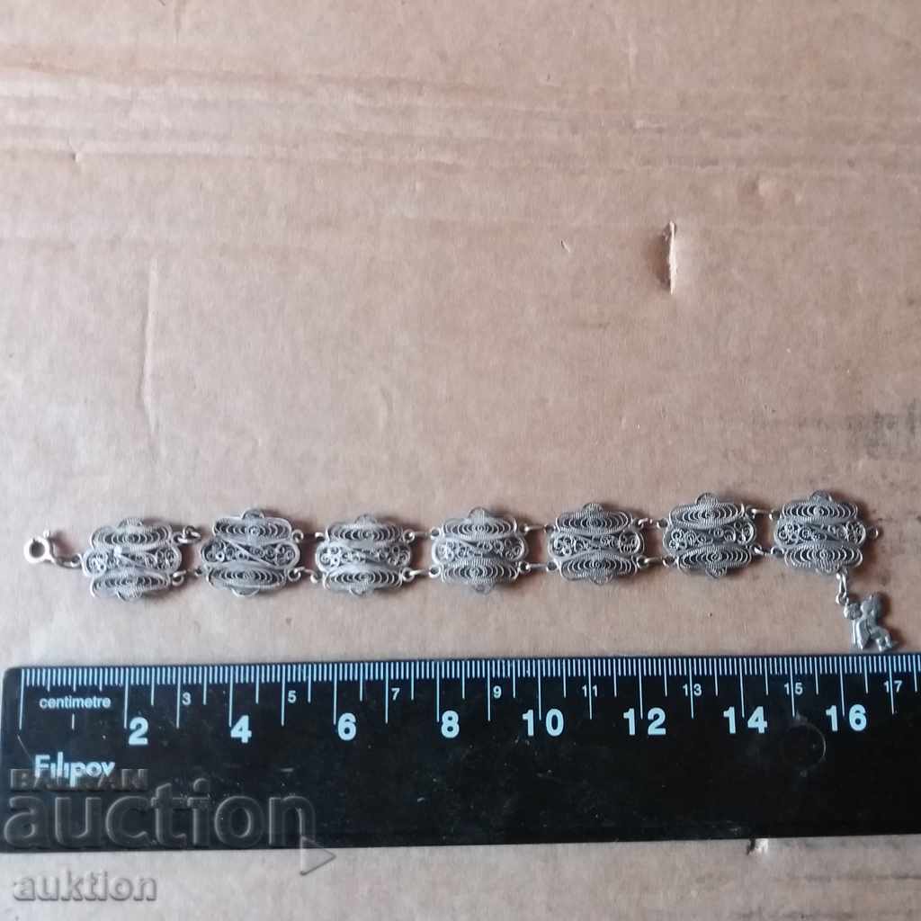 ΑΝΑΓΕΝΝΗΣΙΑΚΟ ΦΙΛΙΓΚΡΙ ΒΡΑΧΙΟΛΙ - ΑΣΗΜΙ 9,35 γρ ΑΝΑΓΕΝΝΗΣΙΑΚΟ ΦΙΛΙΓΚΡΙ ΒΡΑΧΙΟΛΙ - ΑΣΗΜΙ 9,35 γρ