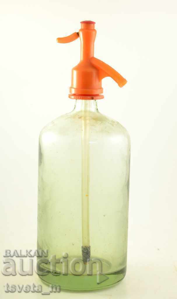 Auction  Antique siphon for carbonated water, bottle, bottle