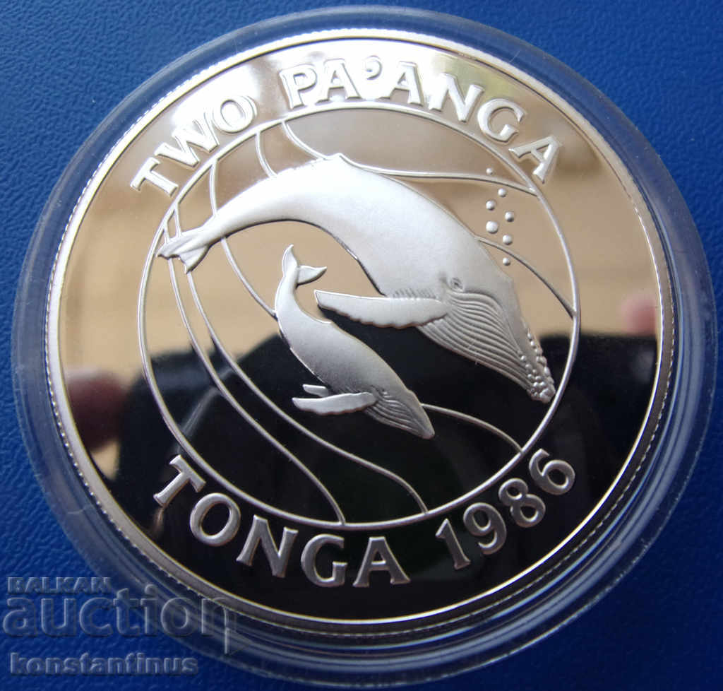 Tonga 2 Pa'anga 1986 Rare