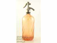 Sifon antic pentru apă carbogazoasă, sticlă, sticlă