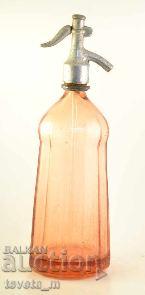 Antique siphon for carbonated water, bottle, bottle