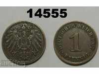 Germania 1 pfennig 1907 O monedă