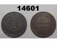 Люксембург 10 сантима 1860 монета