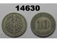 Germany 10 pfennig 1874 C coin