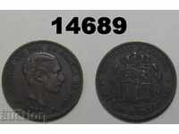 Spain 5 centimos 1879 VF + / XF Excellent coin