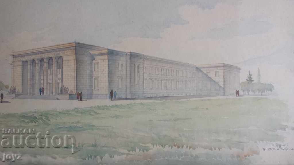 Auction  PAINTING LANDSCAPE (watercolor) / V. BURDIN