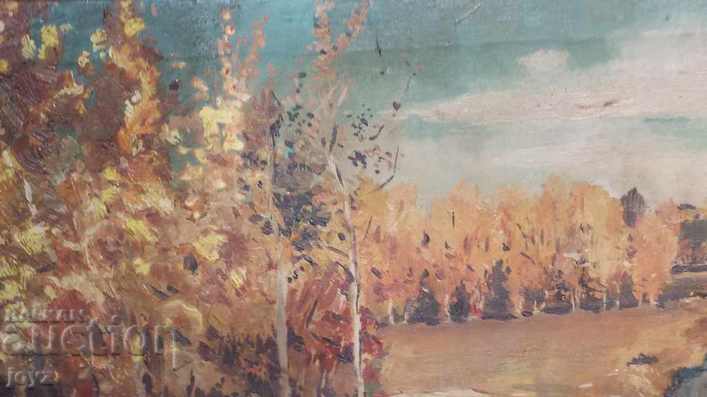 Delivery of OLD PAINTING FOREST LANDSCAPE (oil paints) / SIGNED Delivery of OLD PAINTING FOREST LANDSCAPE (oil paints) / SIGNED