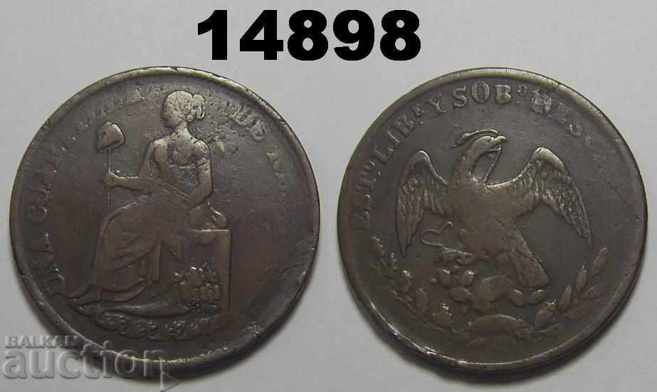 Μεξικό 1/4 πραγματικό 1850/60 Μεγάλο νόμισμα