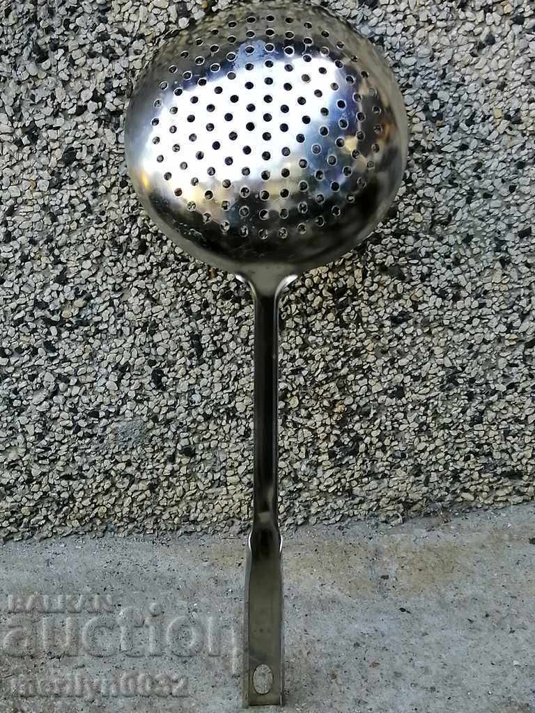 Old lattice spoon, early socialist, NRB (People's Republic of Bulgaria) with price 33.00 BGN | € 16.87 Old lattice spoon, early socialist, NRB (People's Republic of Bulgaria) with price 33.00 BGN | € 16.87