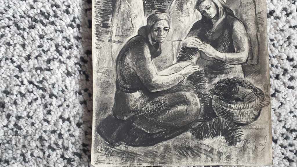 OLD TOBACCO PICTURE PICTURE graphics / SIGNED - 5 OLD TOBACCO PICTURE PICTURE graphics / SIGNED - 5