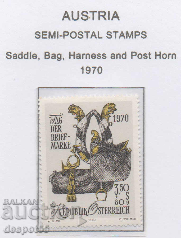 1970. Austria. Ziua poștei poștale.