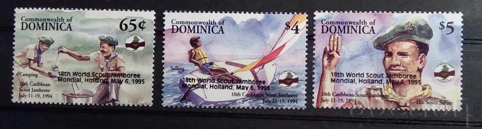 Dominica 1995 Scouts Overprint MNH