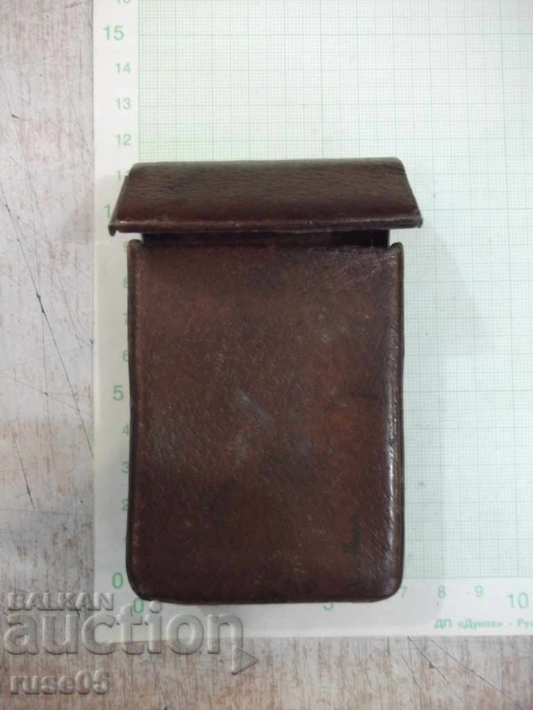 Genuine leather case for cigarettes