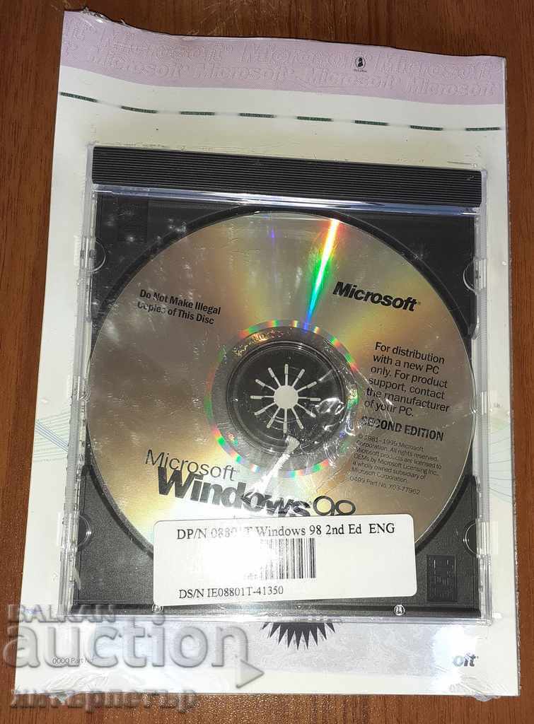 WINDOWS 98 SECOND EDITION Windows installation package