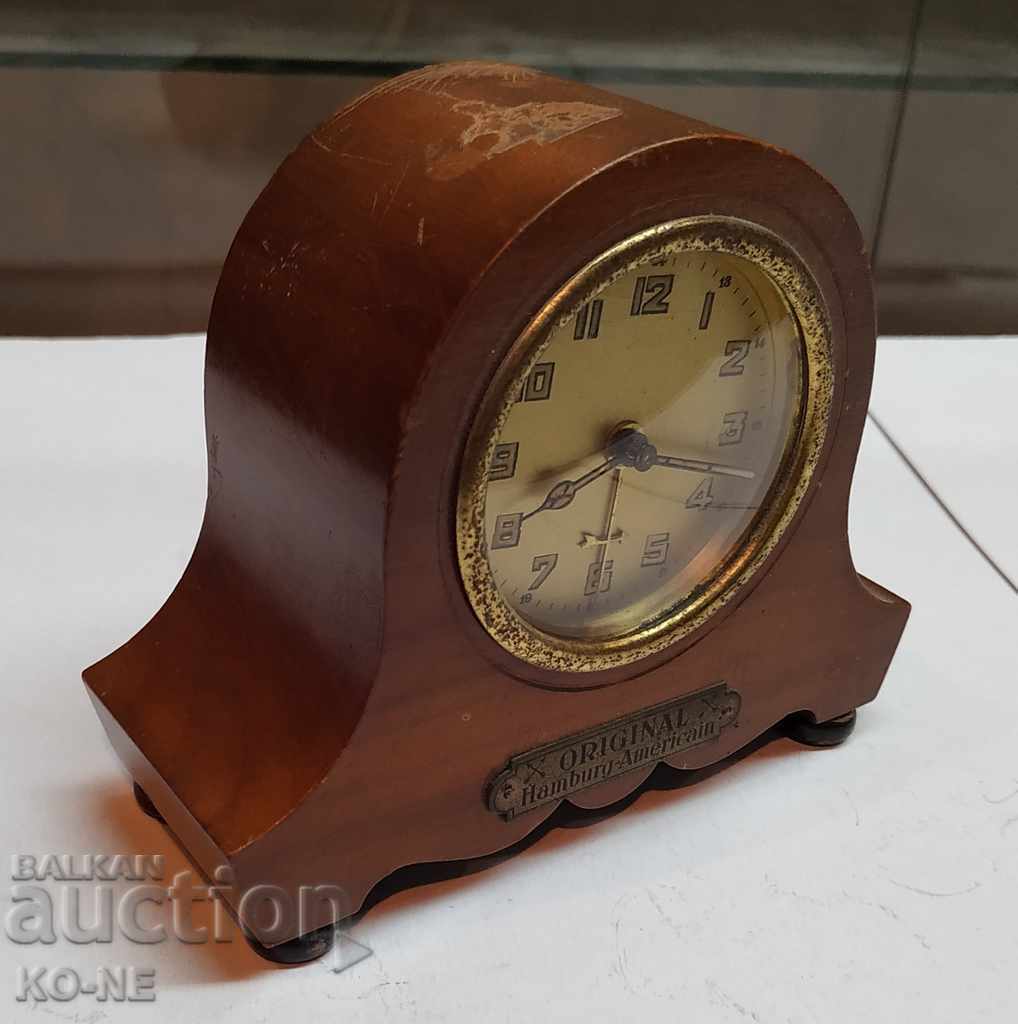 Auction  Desktop clock Hamburg America