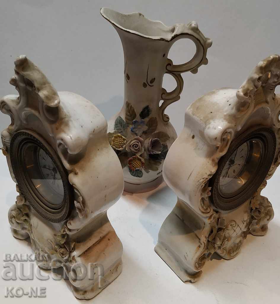 Old porcelain clock - 5 Old porcelain clock - 5