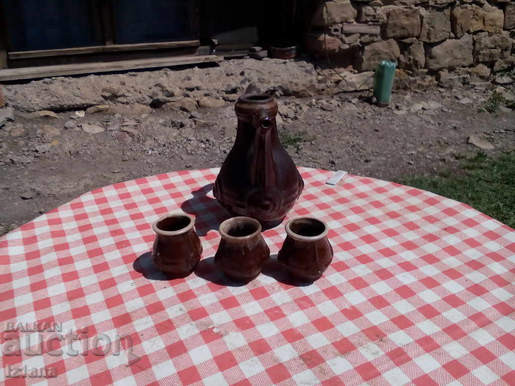Old household ceramic service with price 10.00 BGN | € 5.11 Old household ceramic service with price 10.00 BGN | € 5.11