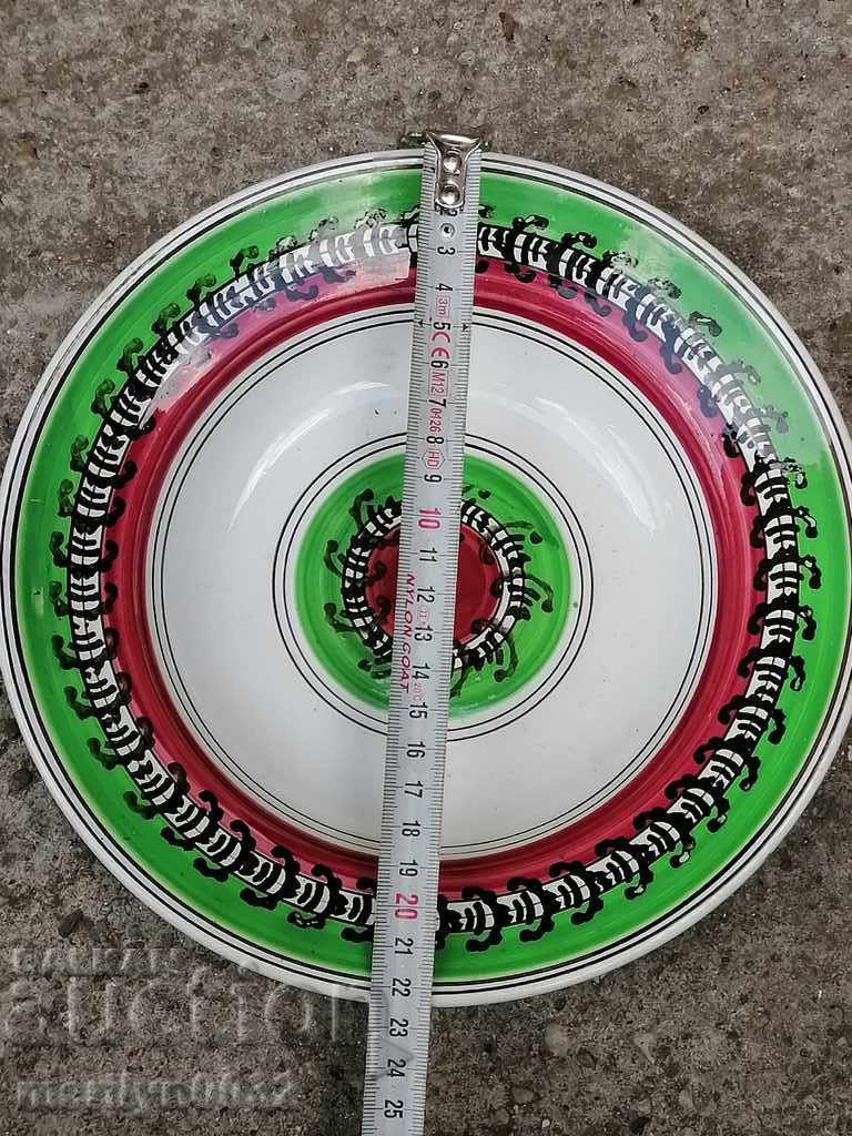 Porcelain plate hand-painted porcelain Belgium 19th century - 5 Porcelain plate hand-painted porcelain Belgium 19th century - 5