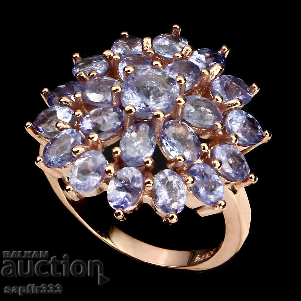 DESIGNER RING WITH NATURAL TANZANITE "SUN" with price 382.00 BGN | € 195.31 DESIGNER RING WITH NATURAL TANZANITE "SUN" with price 382.00 BGN | € 195.31