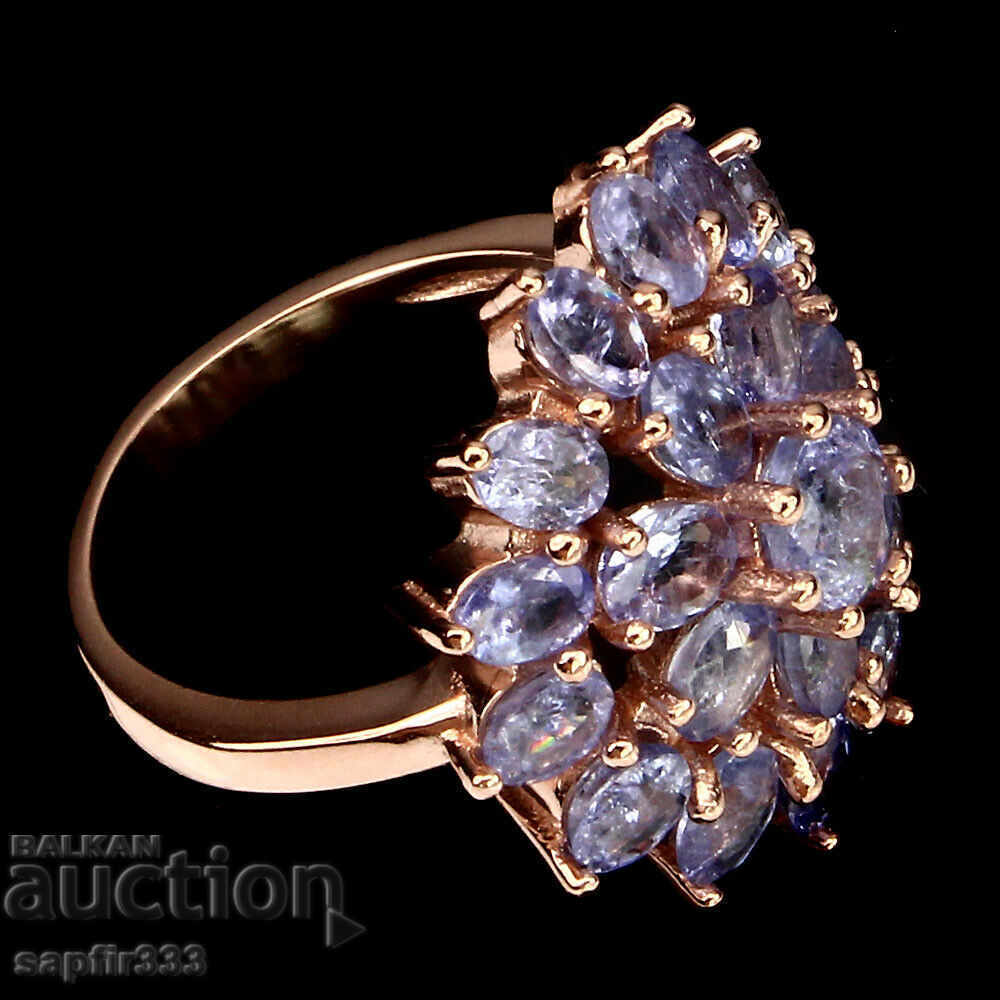 Auction DESIGNER RING WITH NATURAL TANZANITE "SUN" Auction DESIGNER RING WITH NATURAL TANZANITE "SUN"