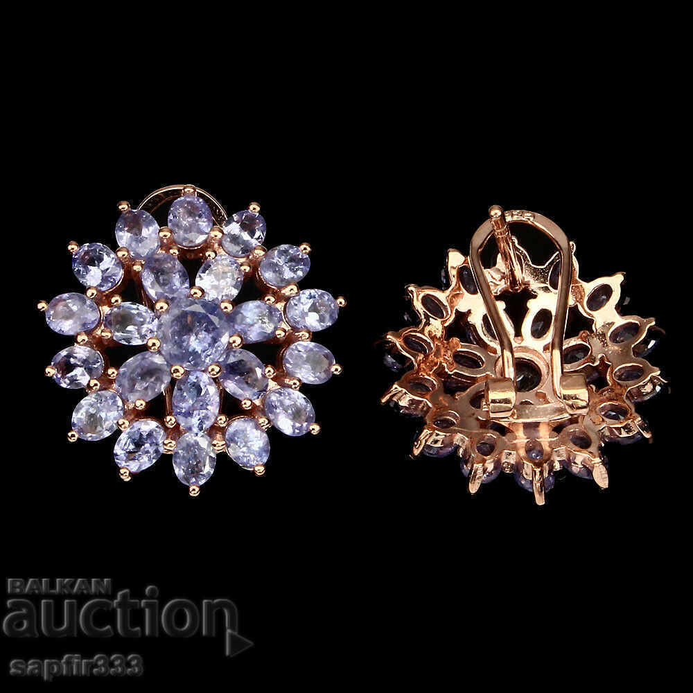 Auction TANZANITE - EXQUISITE DESIGN EARRINGS "SUN" Auction TANZANITE - EXQUISITE DESIGN EARRINGS "SUN"