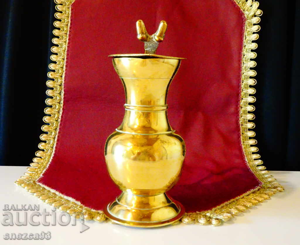 Bronze jug, mug with acorns 250 ml. with price 29.00 BGN | € 14.83