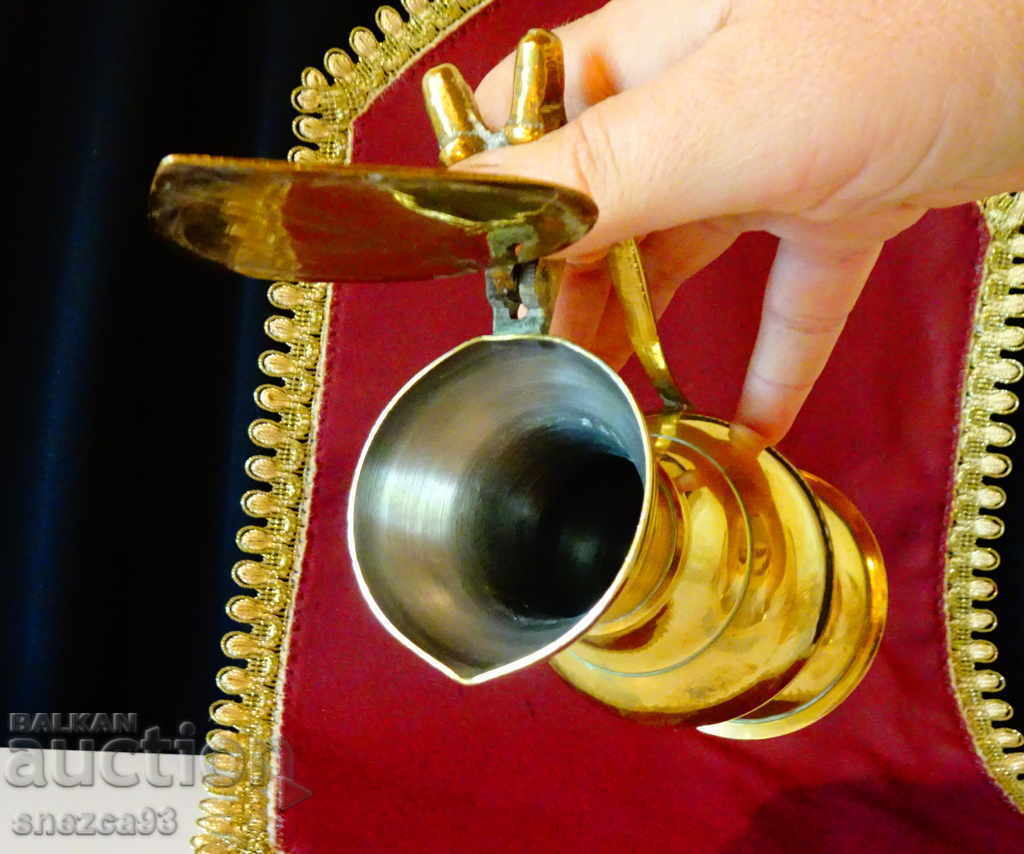 Delivery of Bronze jug, mug with acorns 250 ml.