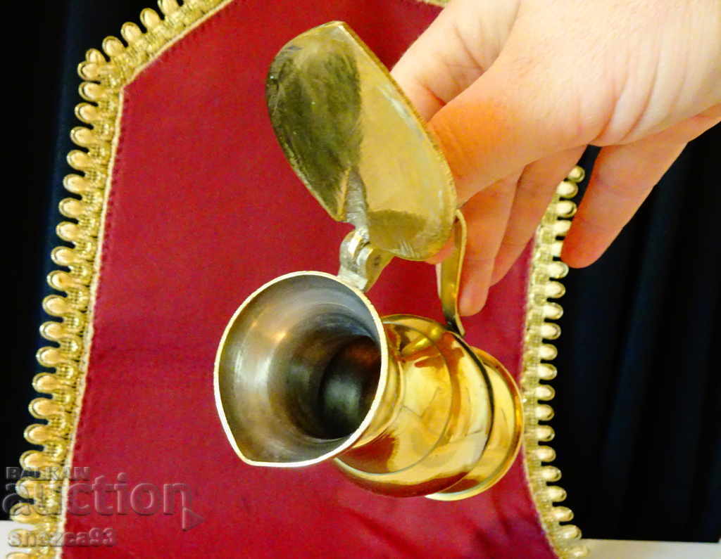 Bronze mug with lid, jug with lid, acorns - 6 Bronze mug with lid, jug with lid, acorns - 6