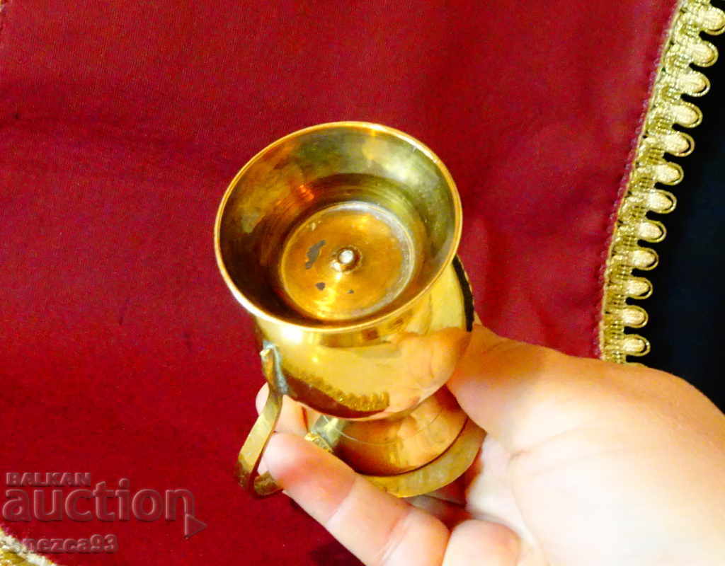 Bronze jug, mug with acorns 80 ml. - 6 Bronze jug, mug with acorns 80 ml. - 6