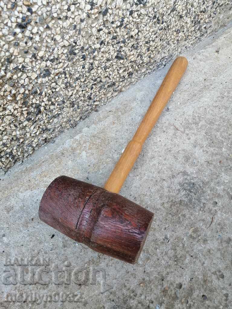 Old wooden hammer, tool, tool with price 42.00 BGN | € 21.47 Old wooden hammer, tool, tool with price 42.00 BGN | € 21.47