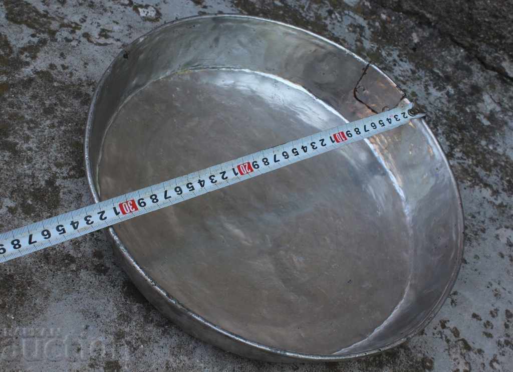 Auction OLD TANNED COPPER TRAY COPPER HONEY PIE Auction OLD TANNED COPPER TRAY COPPER HONEY PIE