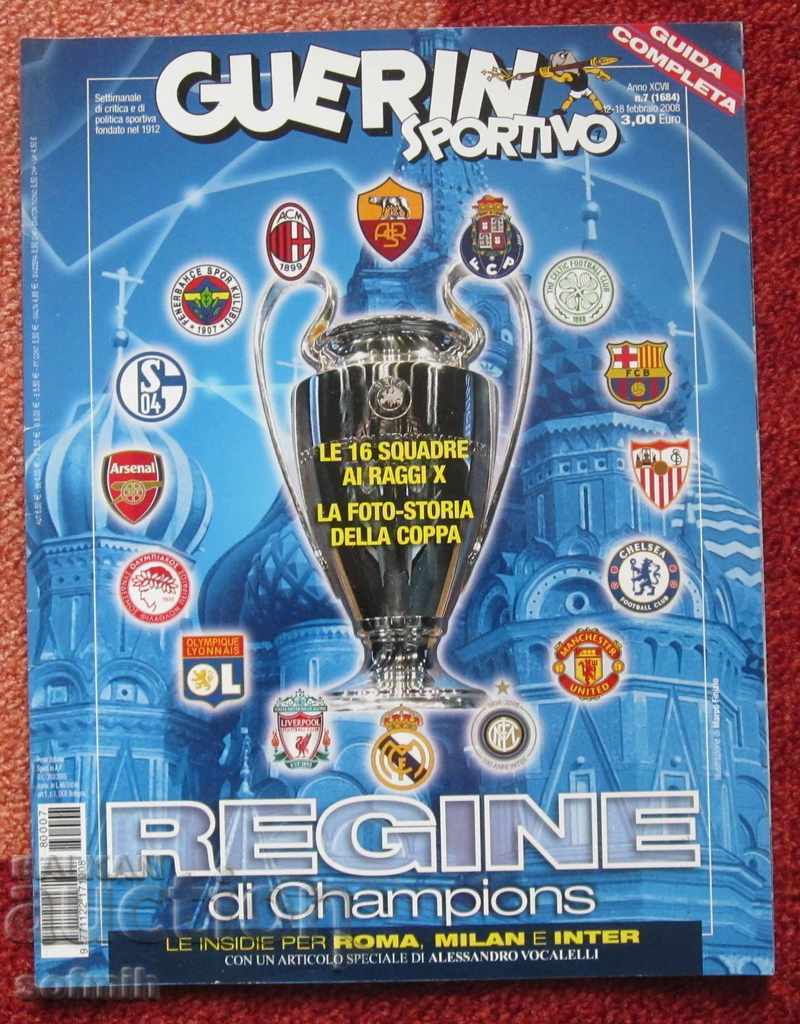 футбол списание Гуерин спортиво шампионска лига 2008г.