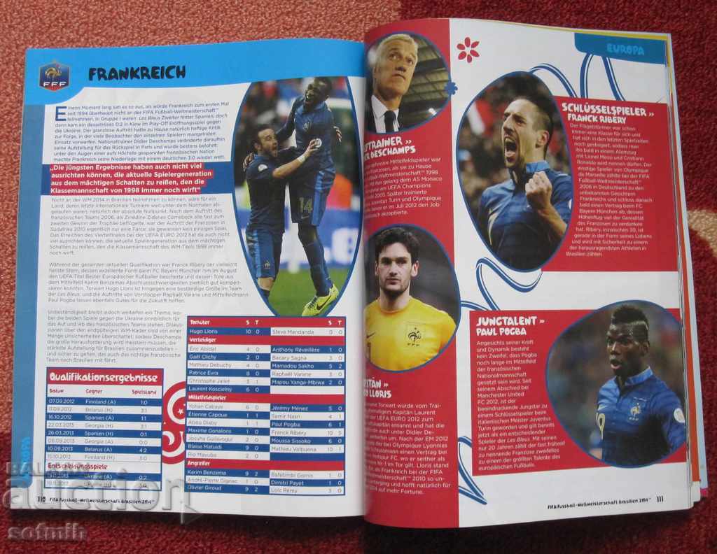 Auction football magazine World Cup 2014 and history Auction football magazine World Cup 2014 and history