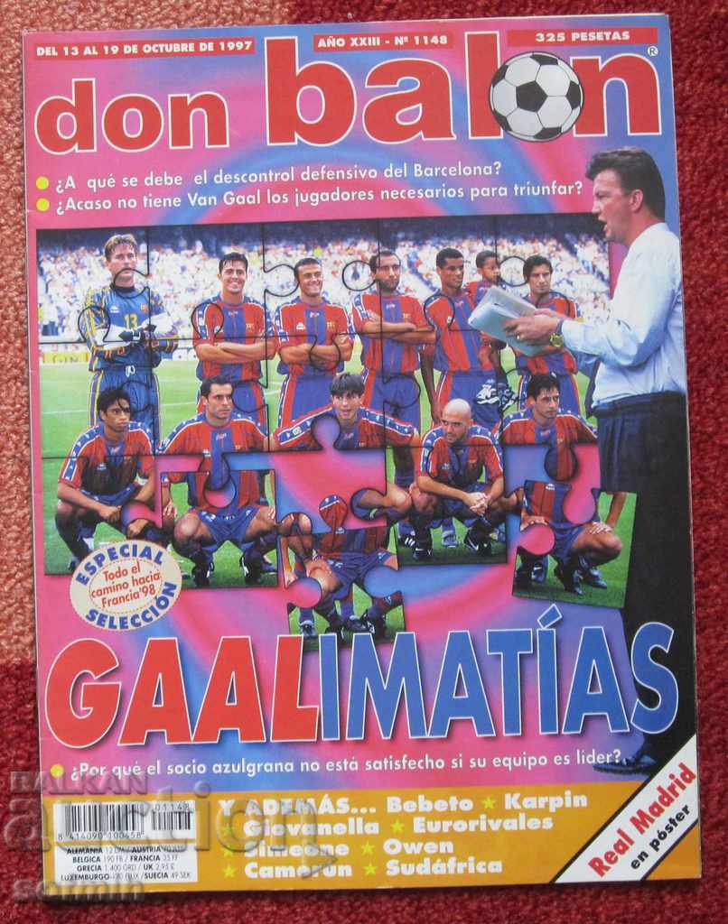 περιοδικό ποδοσφαίρου Don μπαλόνι 1997