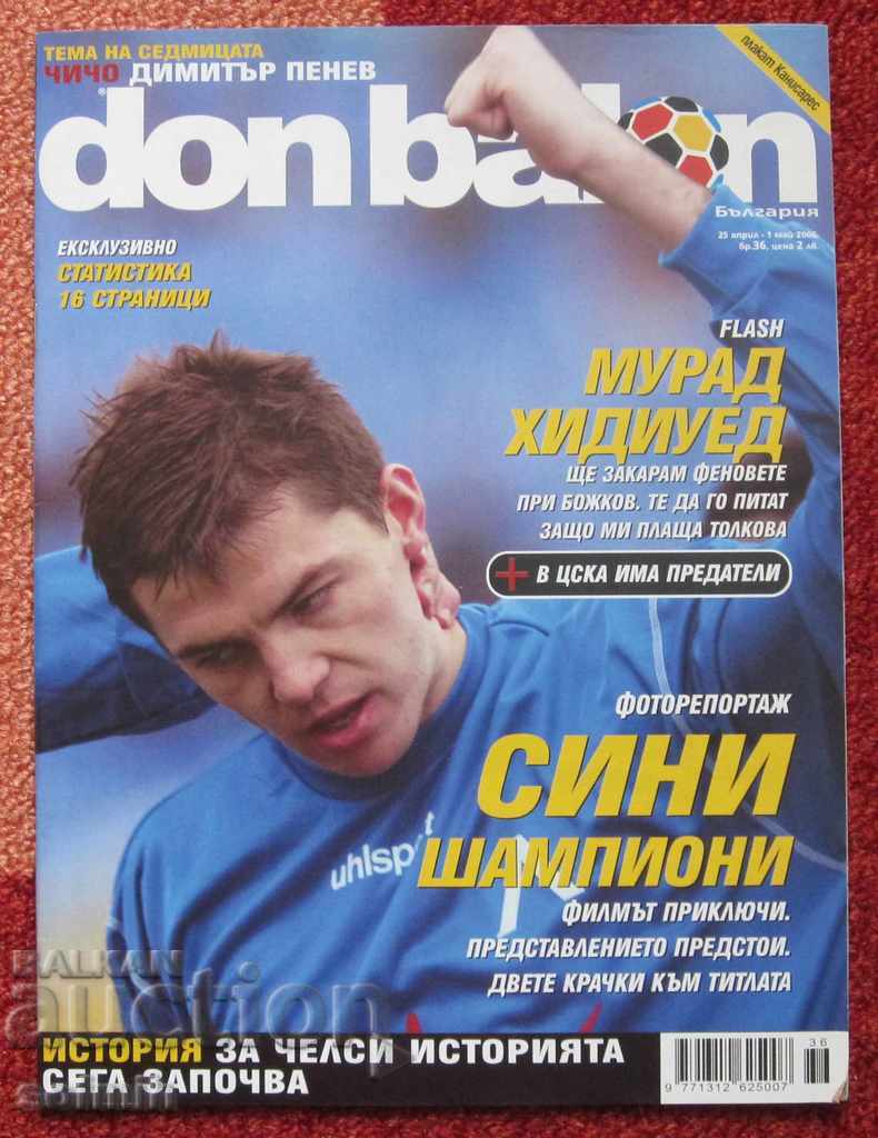 футбол списание Дон балон бр.36 2006г.