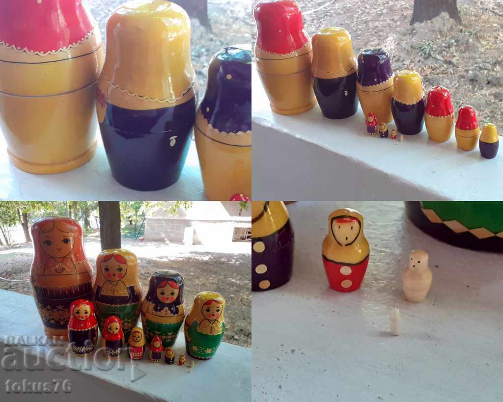 FIND MATRYOSHKA OLD SOVIET DOLL 12 PIECES IN ONE - 6