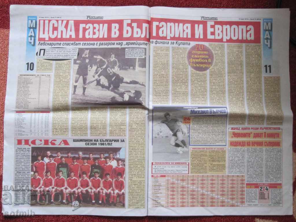 Ziar de fotbal meci Meridian 18.03.2019 CSKA