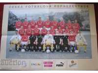 плакат футбол Чехия