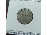 Италия 20 центисими 1894