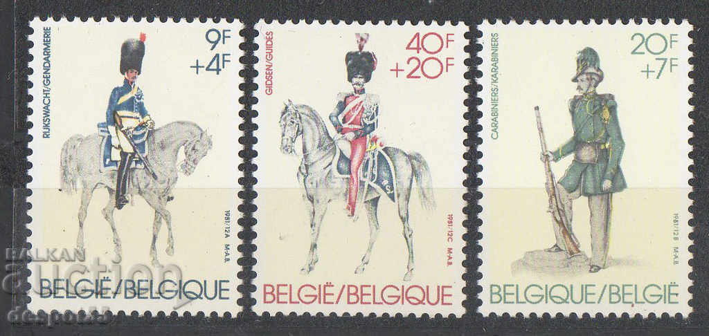 1981. Βέλγιο. Παλιά στρατιωτικές στολές.