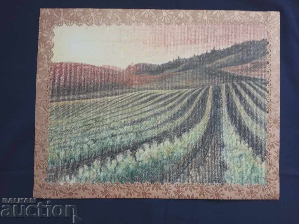 O pictură înrămată - podgorii O pictură înrămată - podgorii