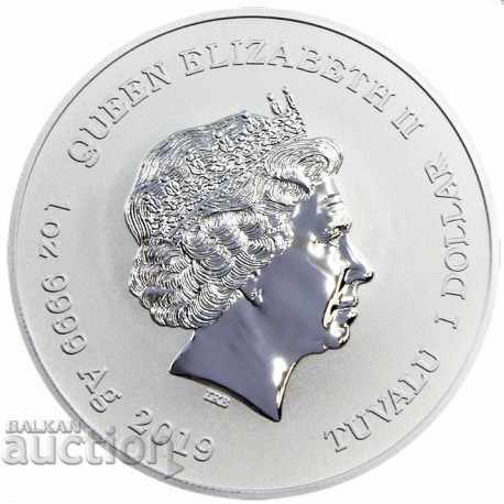 Auction 1 oz Silver "Captain America" 2019 - Read Description Auction 1 oz Silver "Captain America" 2019 - Read Description